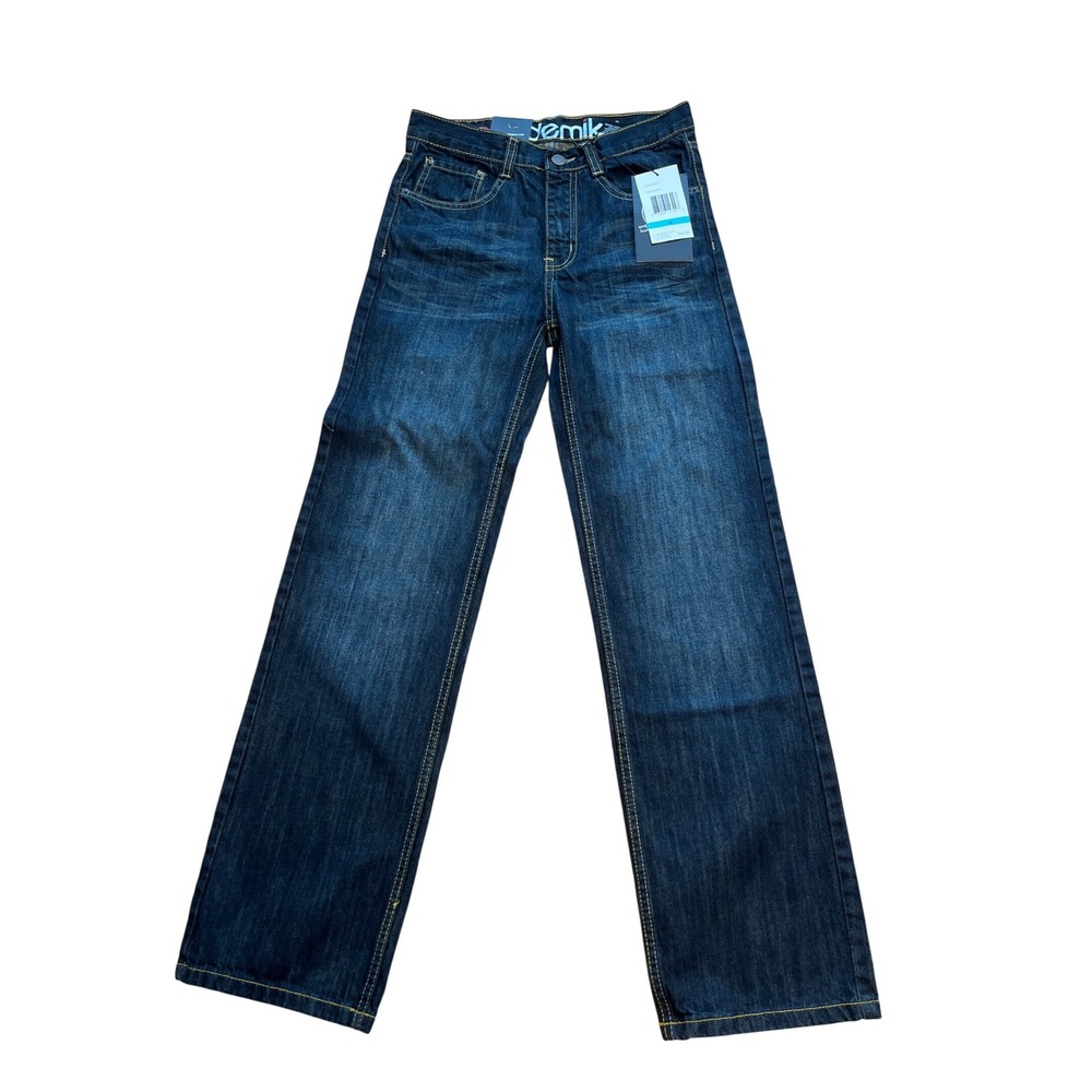 Akademiks Youth‎ Boys Jeans Size 16 Dark Wash Denim Pants Streetwear NWT
